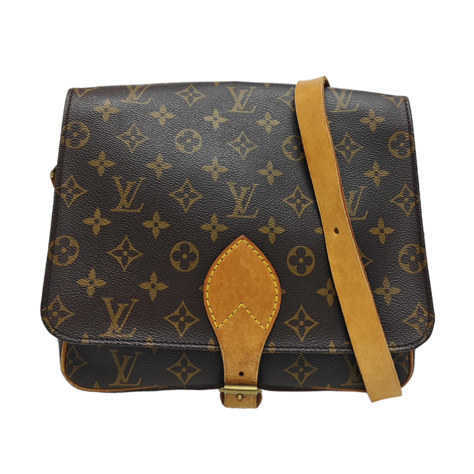 CARTOUCHIERE GM Monogram Coated Canvas Brown
