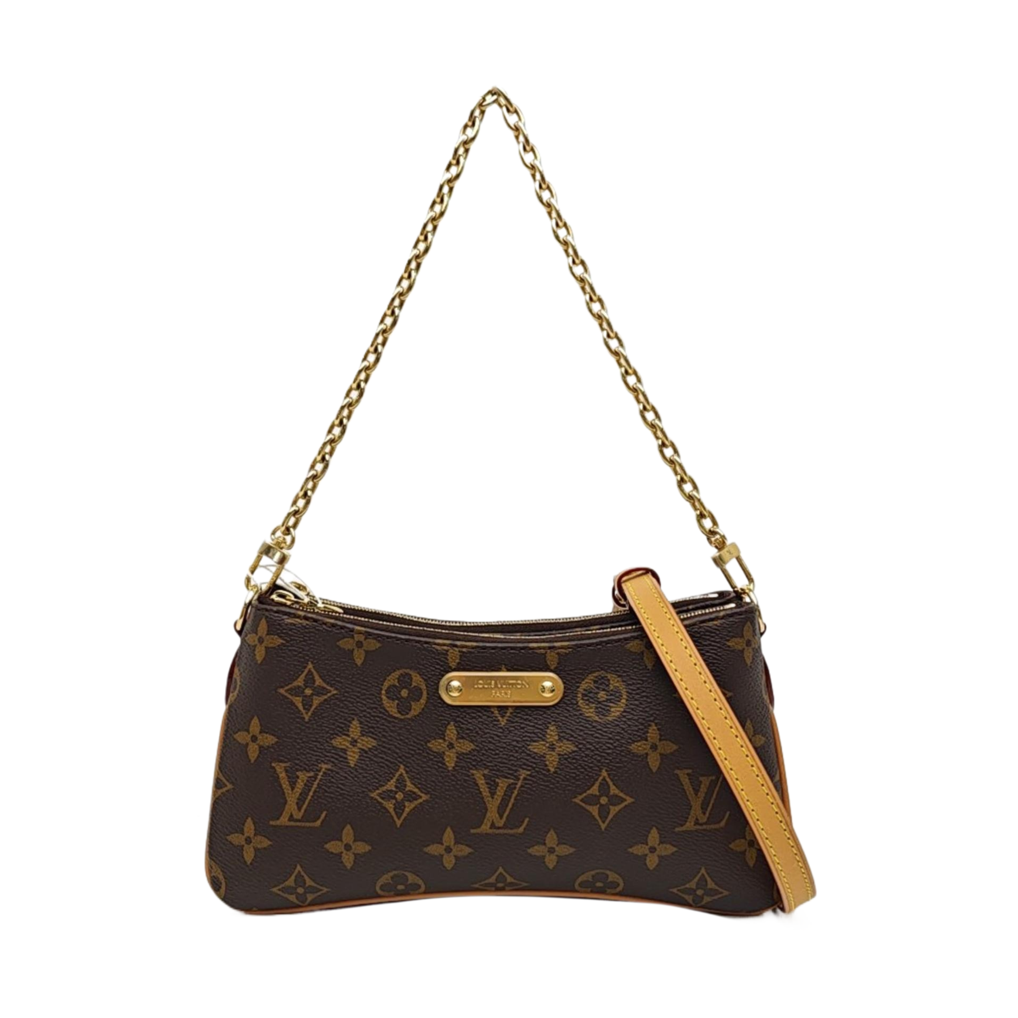 LIV POCHETTE Monogram Coated Canvas Brown
