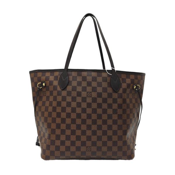 NEVERFULL MM Damier Ebene Coated Canvas Brown