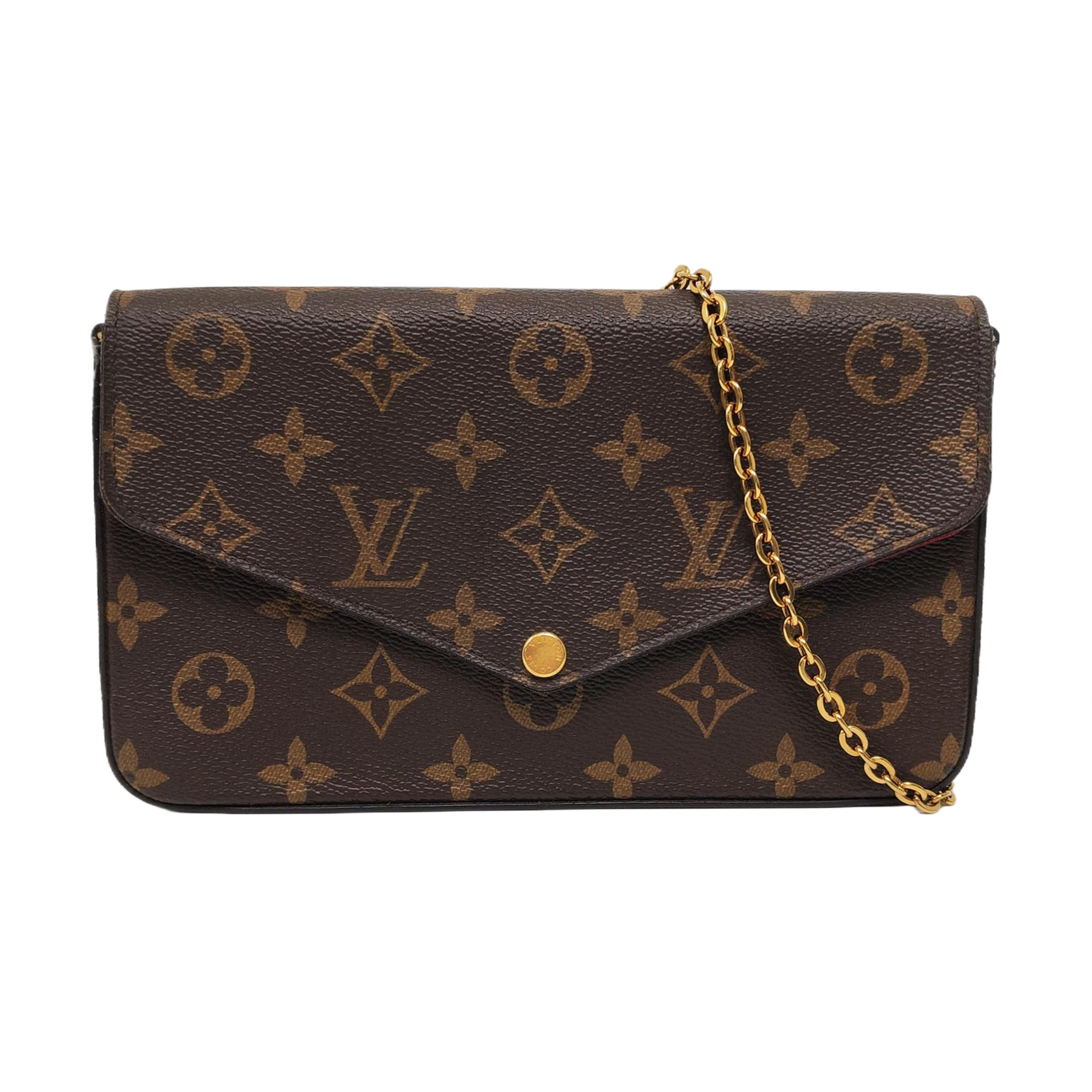 FÉLICIE Monogram Coated Canvas Brown