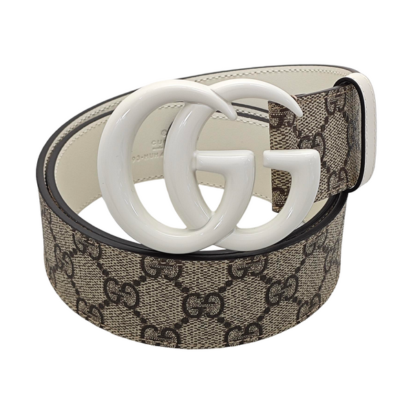 Coated Canvas Belt Beige