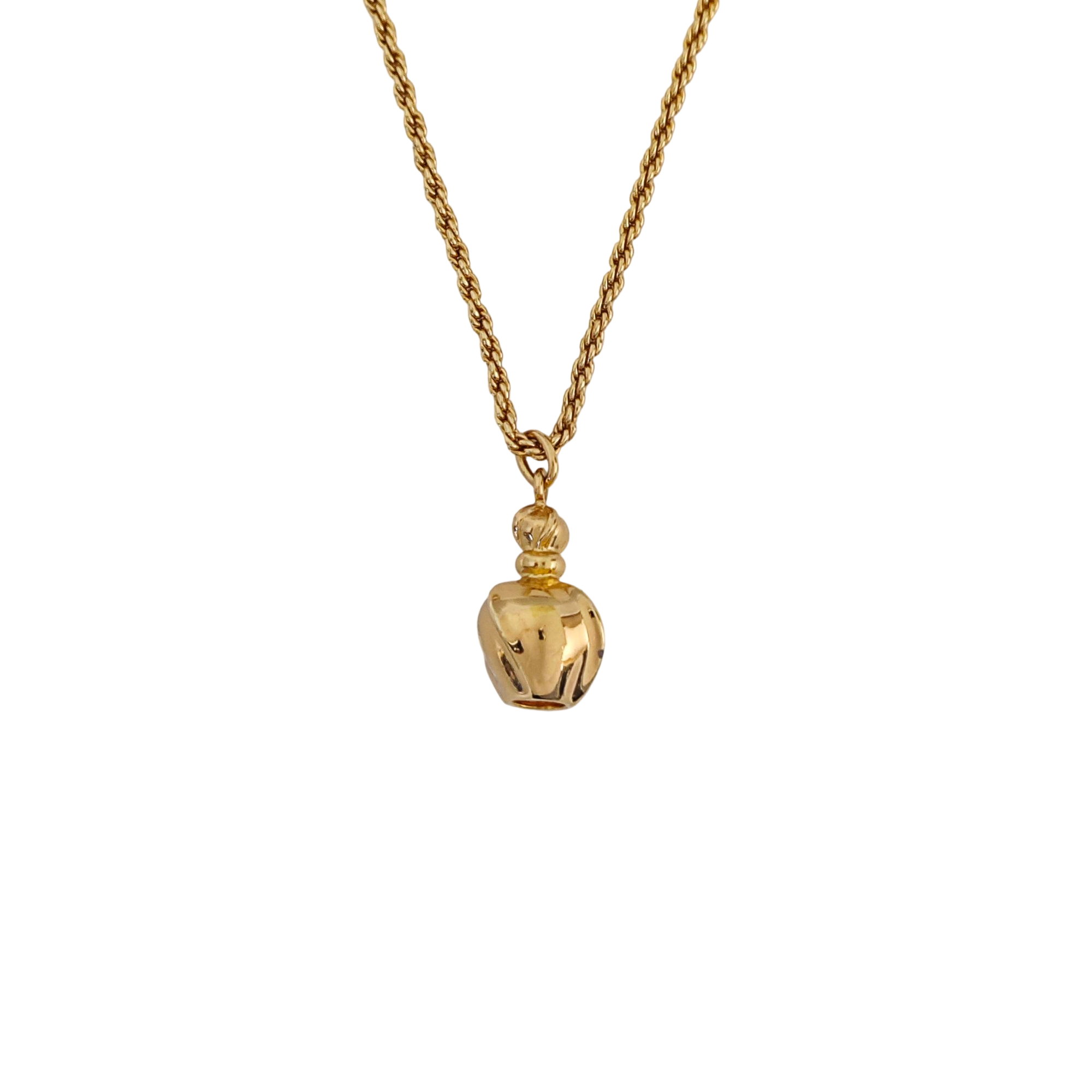 Twist Round Metal Gold Necklace