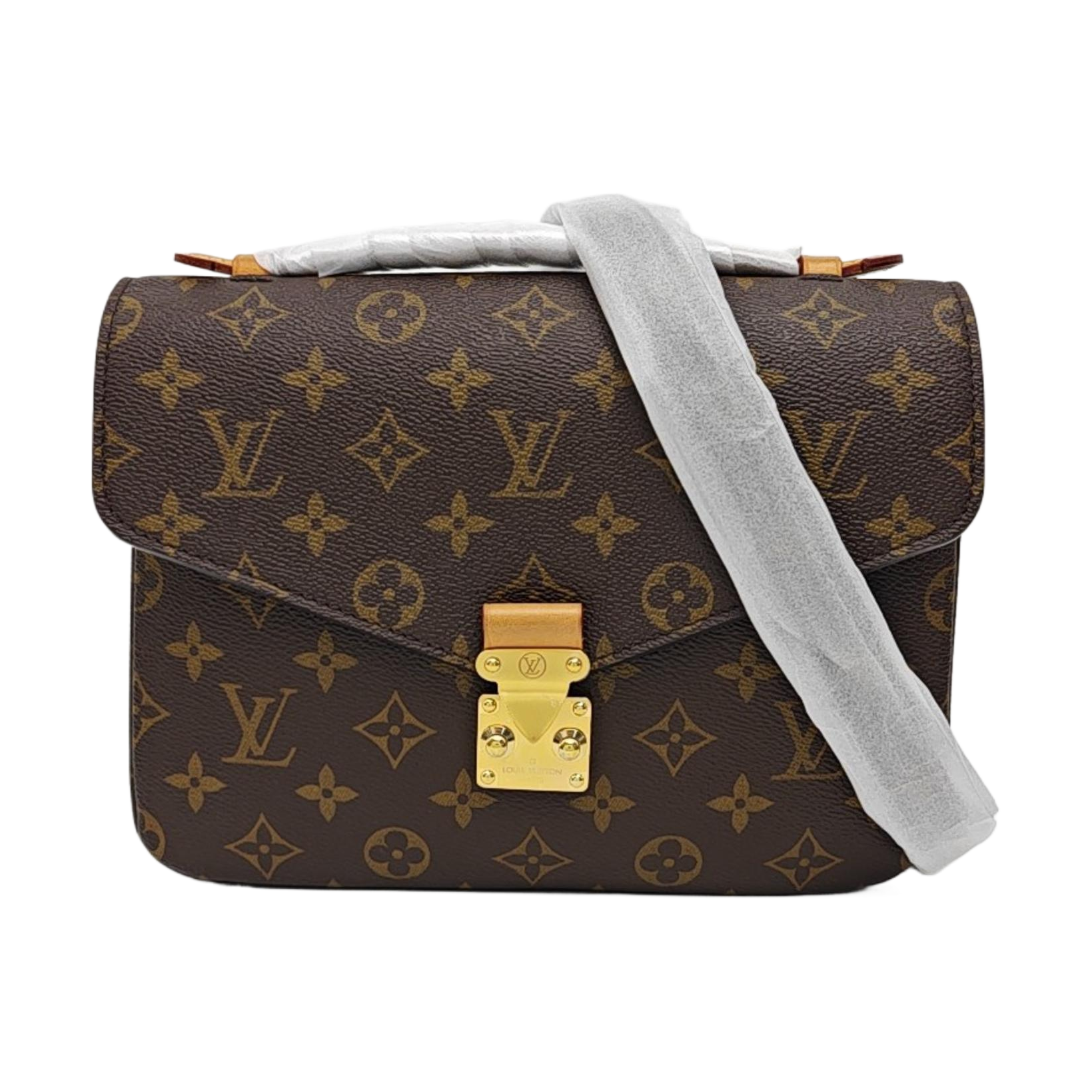 MÉTIS MM Monogram Coated Canvas Brown