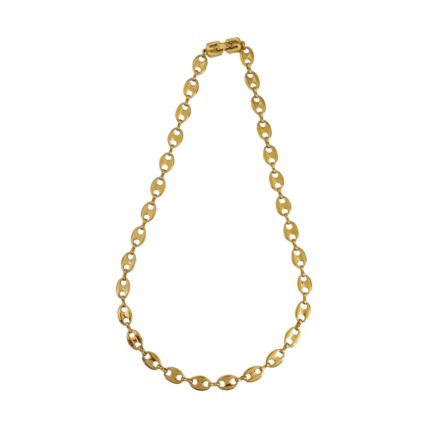G Cube Metal Gold Necklace