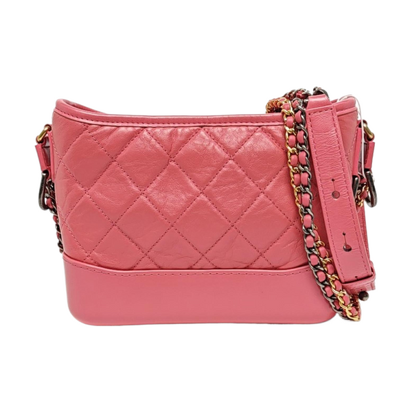 GABRIELLE Small Quilted Calfskin Red