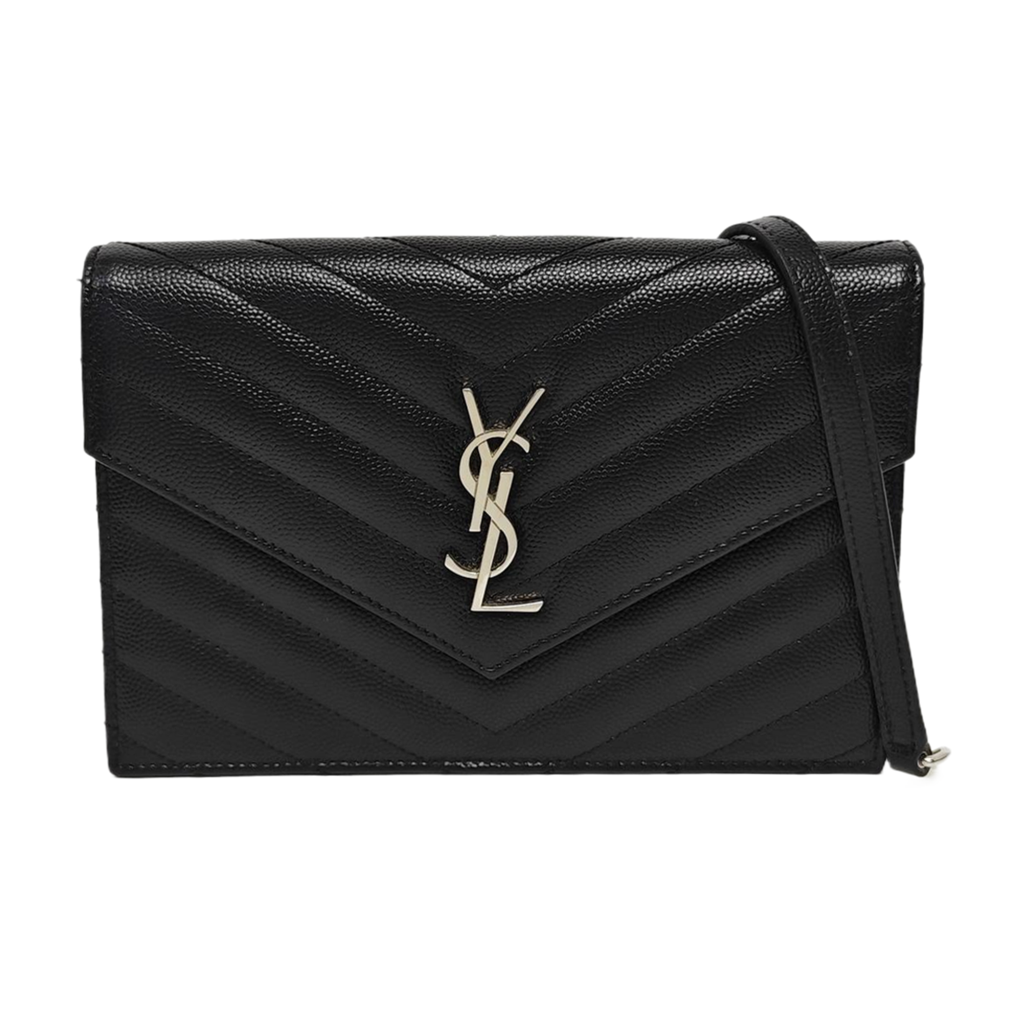 MONOGRAM WOC Chevron Calfskin Black