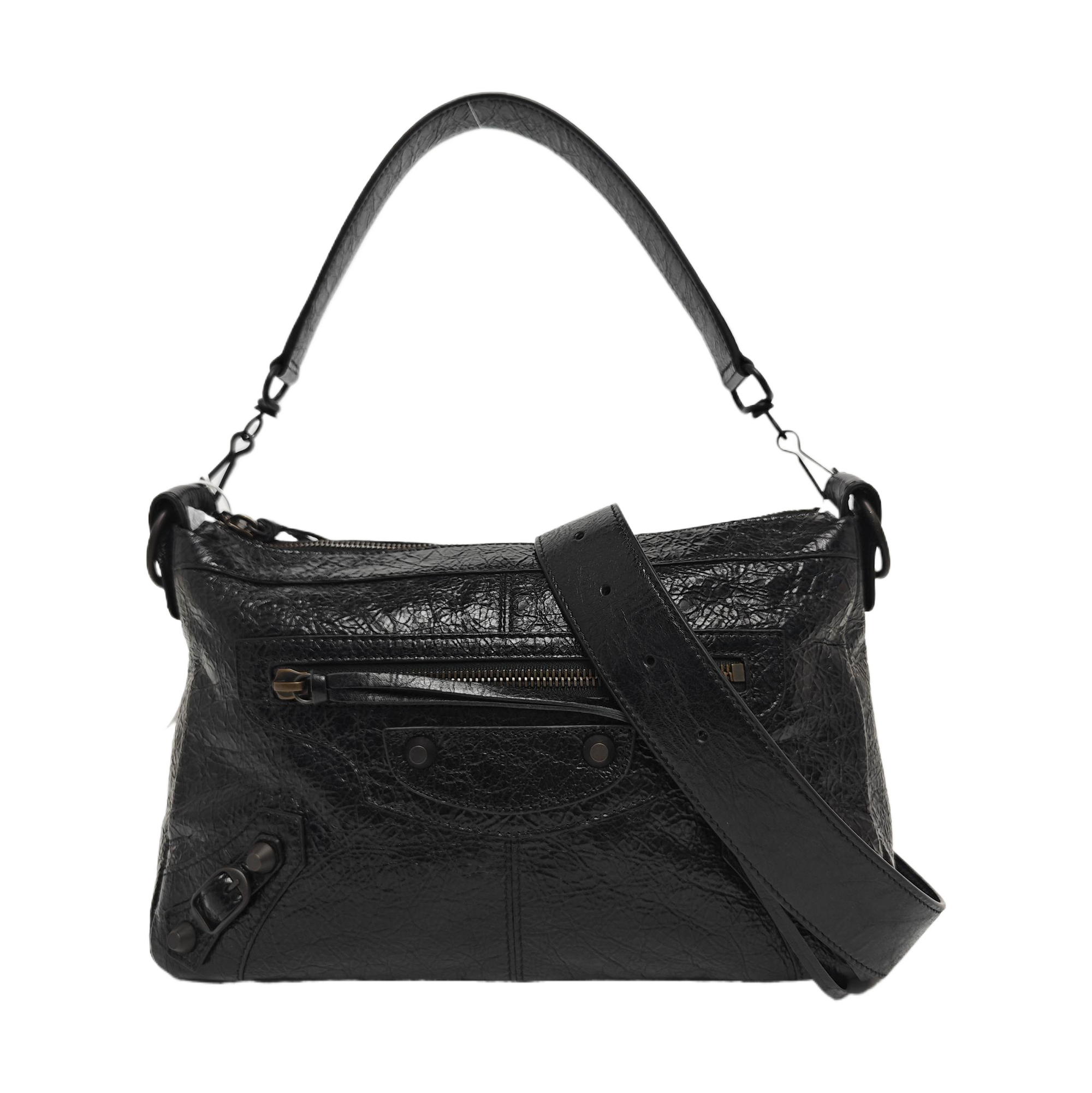 Lambskin Shoulder Bag Black