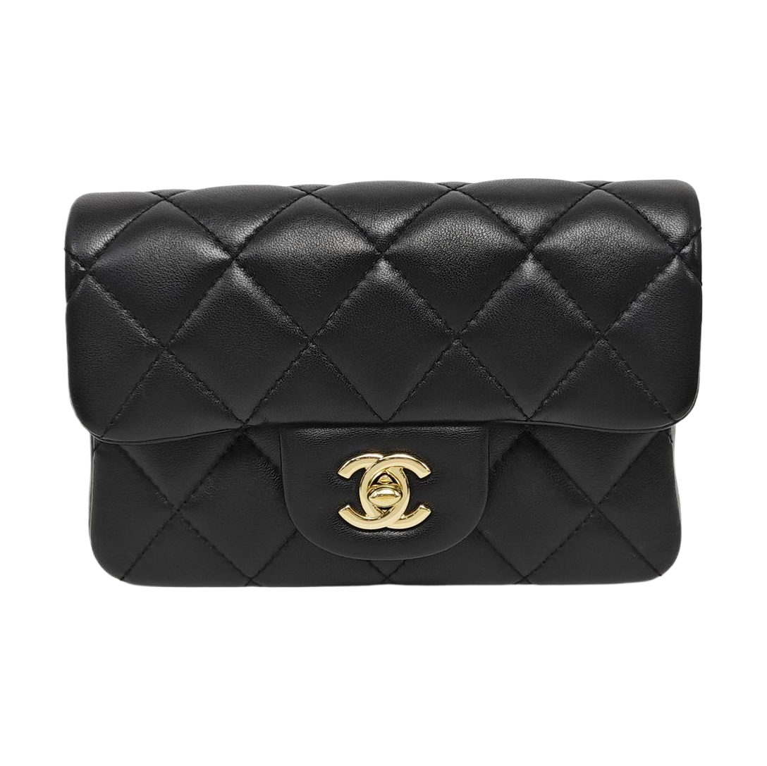CLASSIC FLAP Mini Quilted Lambskin Black