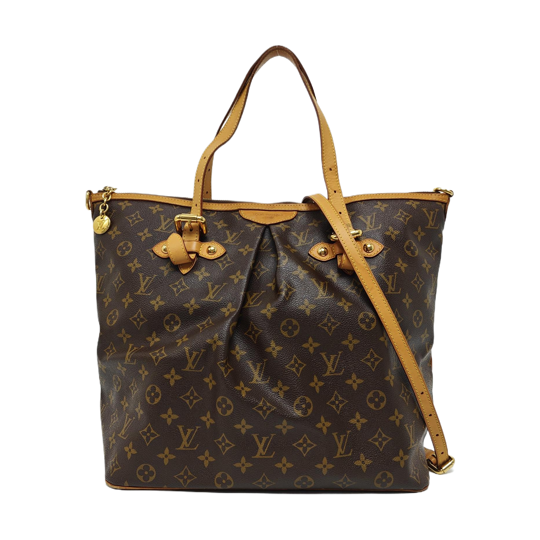 PALERMO GM Monogram Coated Canvas Brown