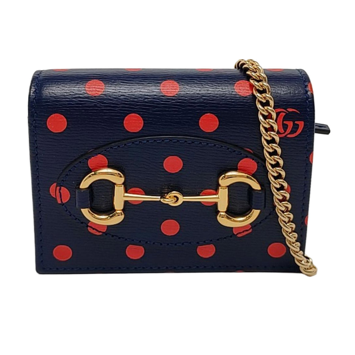 Authenticated pre-owned  Horsebit 1955 Calfskin Blue - Crossbody Bag at Looply