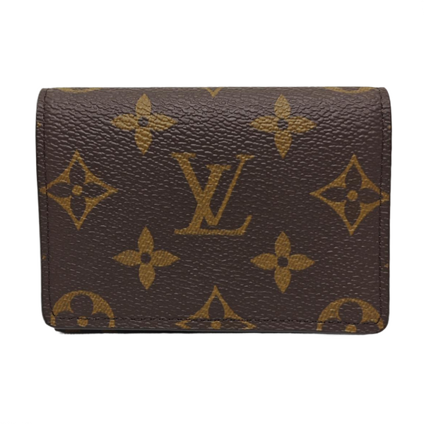 ENVELOPPE Monogram Coated Canvas Brown Card Holder
