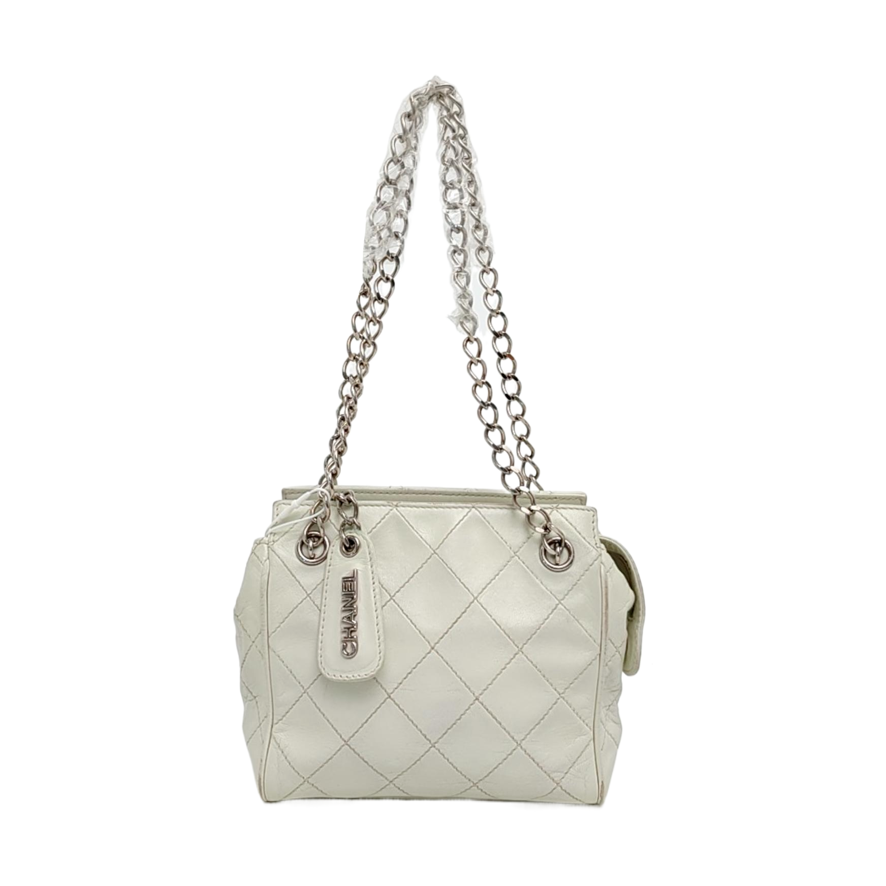 Quilted Lambskin White