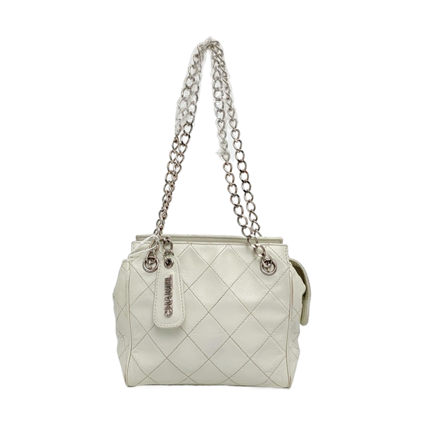 Quilted Lambskin White