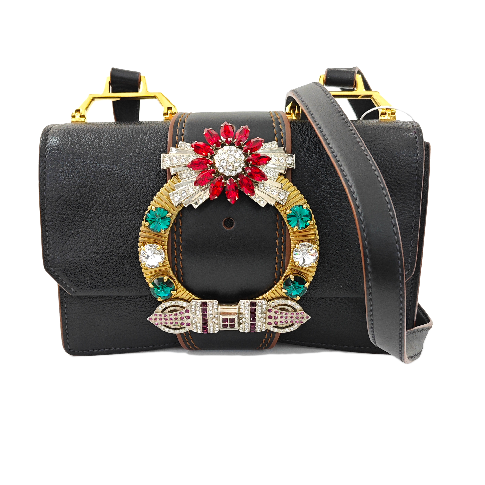 Miu Lady Calfskin Black
