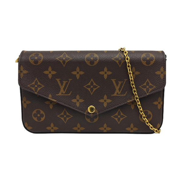 FÉLICIE Monogram Coated Canvas Brown