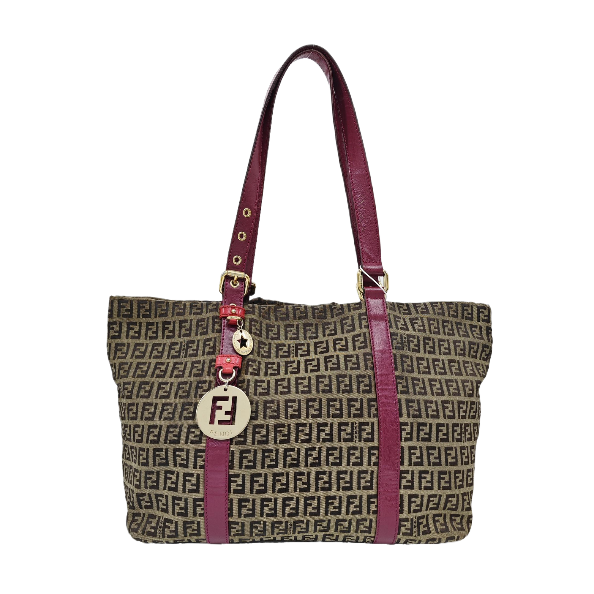 Monogram Canvas Tote Bag Brown