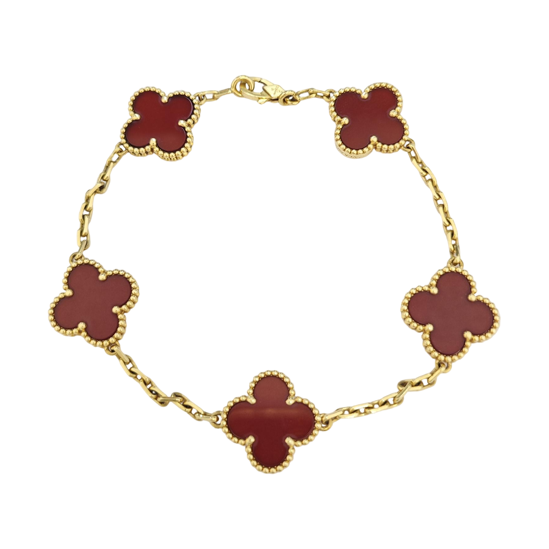 Vintage Alhambra 18k Gold Bracelet