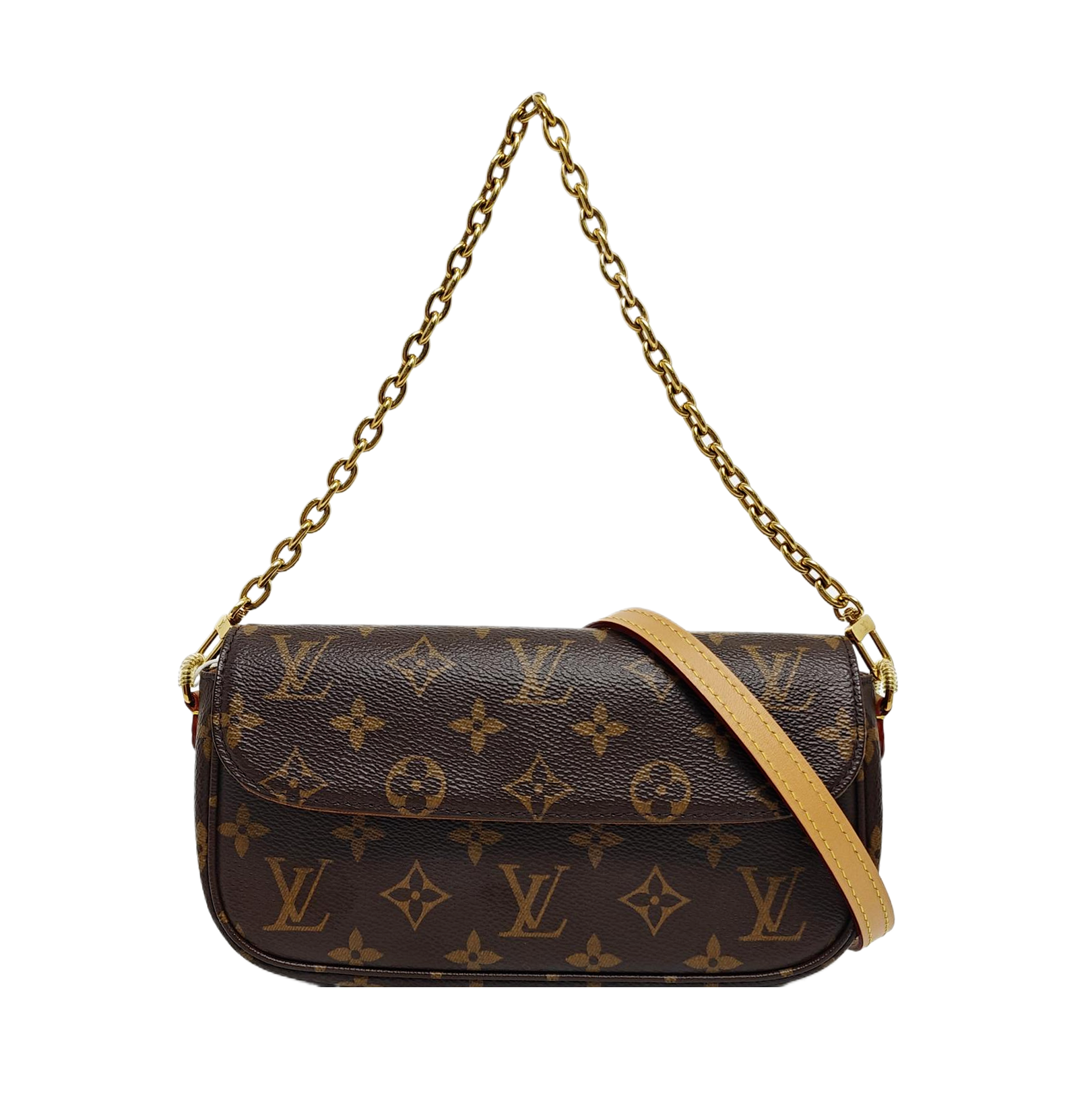 IVY Monogram Coated Canvas Brown
