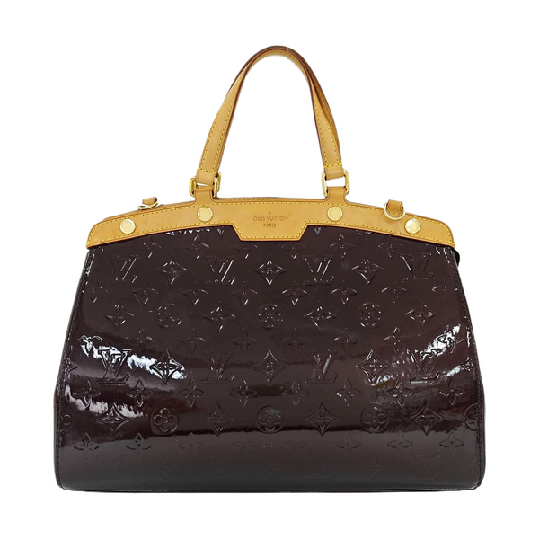 BREA MM Monogram Patent Leather Red