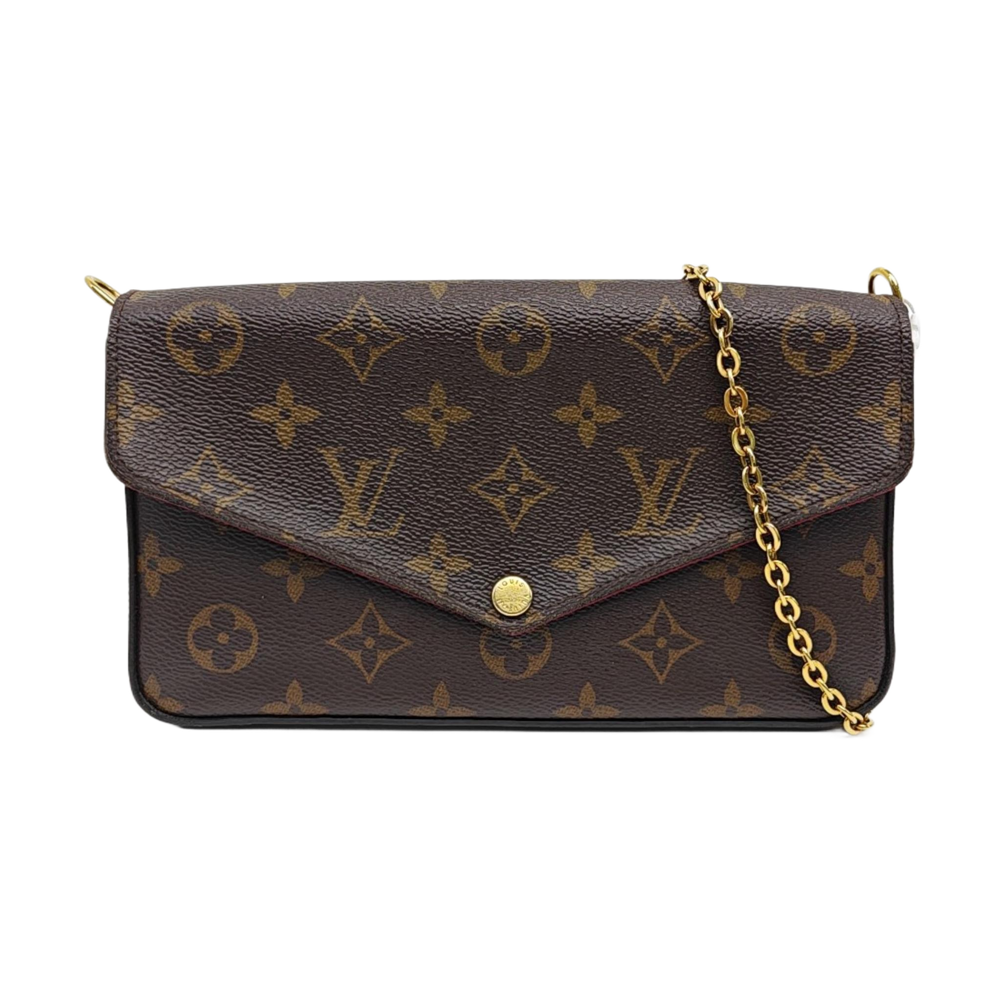 FÉLICIE Monogram Coated Canvas Brown