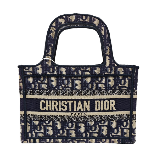 Book Tote Mini Canvas Blue