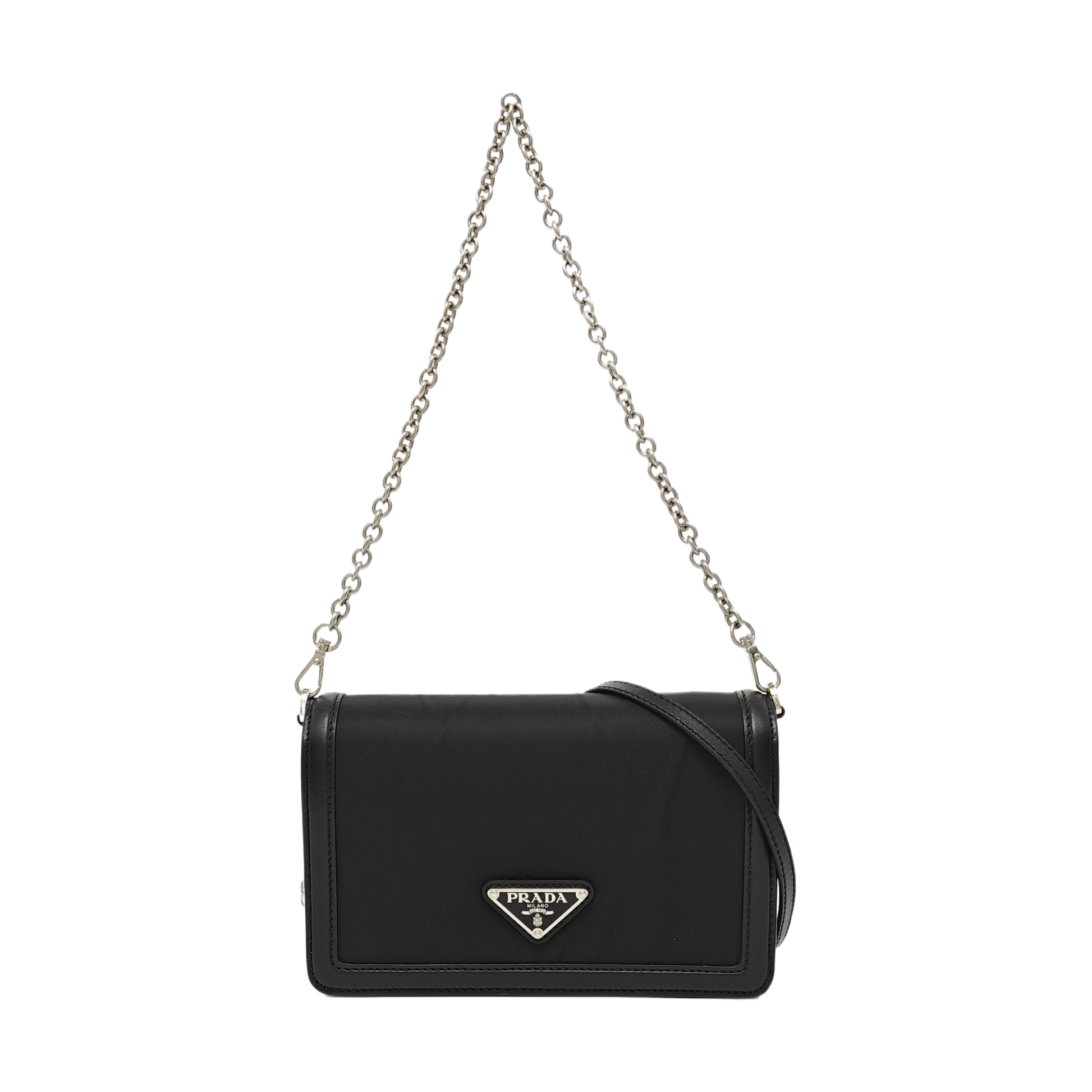 Nylon Shoulder Bag Mini Black
