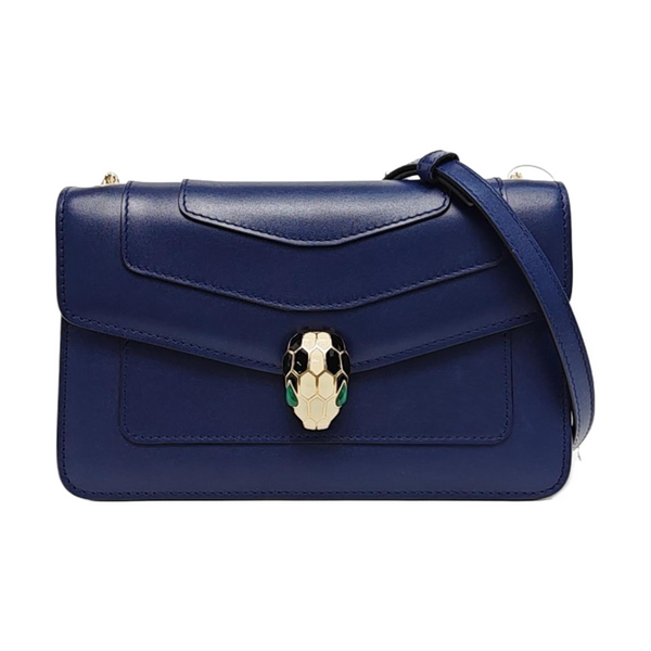 SERPENTI FOREVER Small Quilted Calfskin Blue