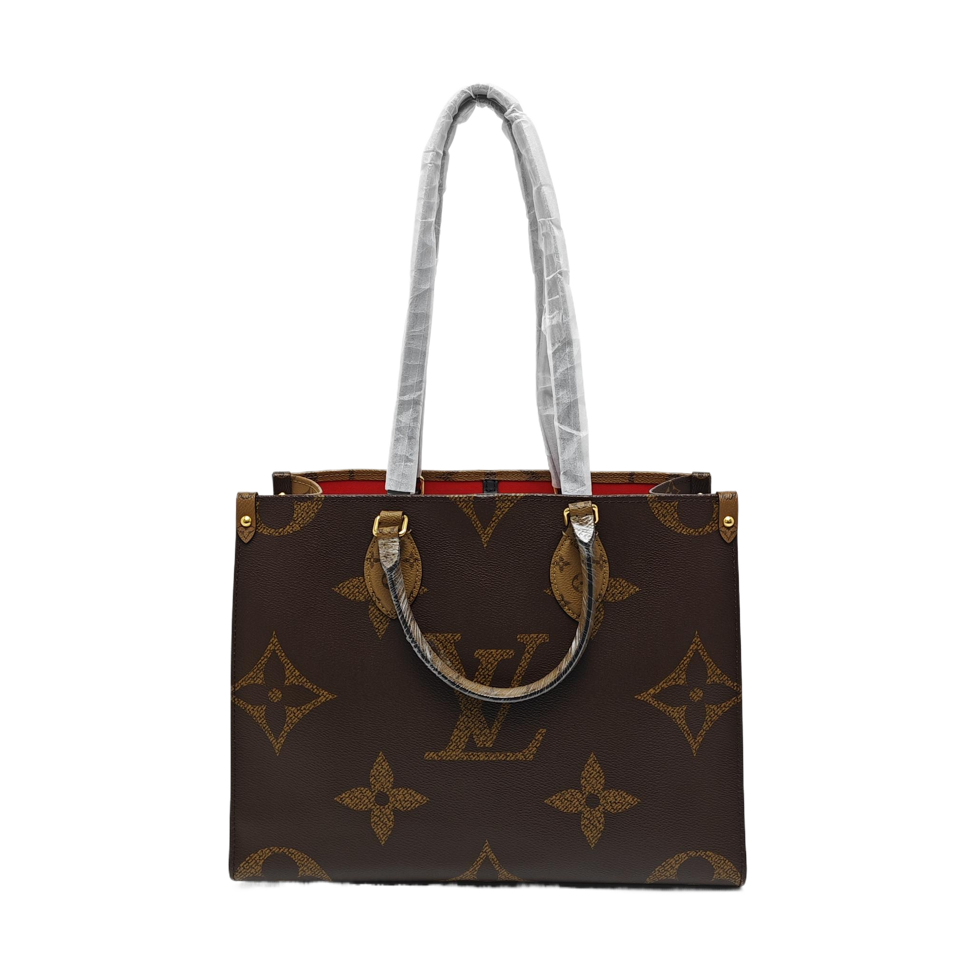 ONTHEGO MM Monogram Coated Canvas Brown