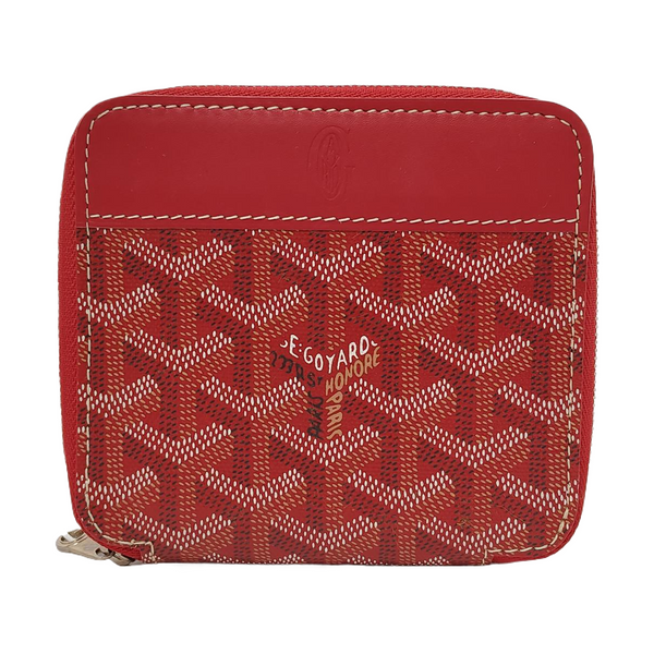 Saint-Marc Coated Canvas Red Wallet
