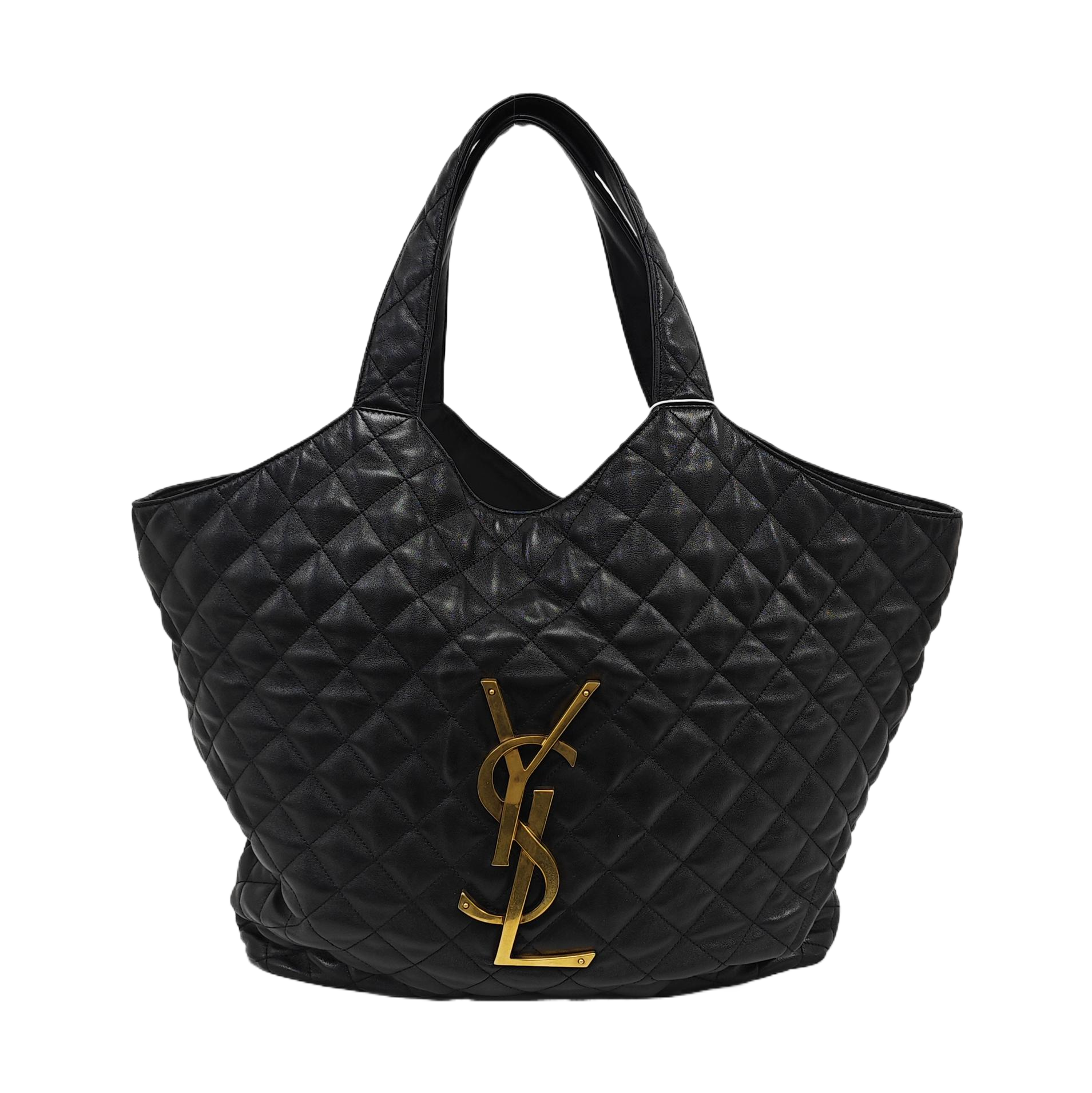 ICARE Extra Large Quilted Lambskin Black