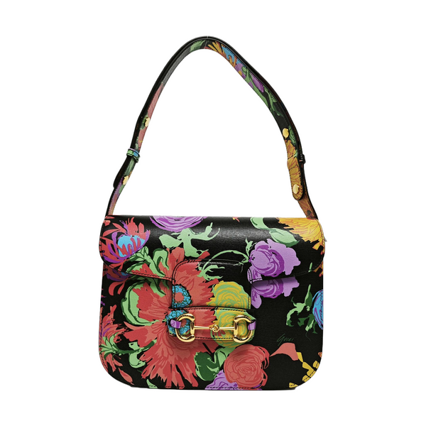 Authenticated pre-owned  Horsebit 1955 Small Calfskin Multicolor - Top Handle Bag at Looply