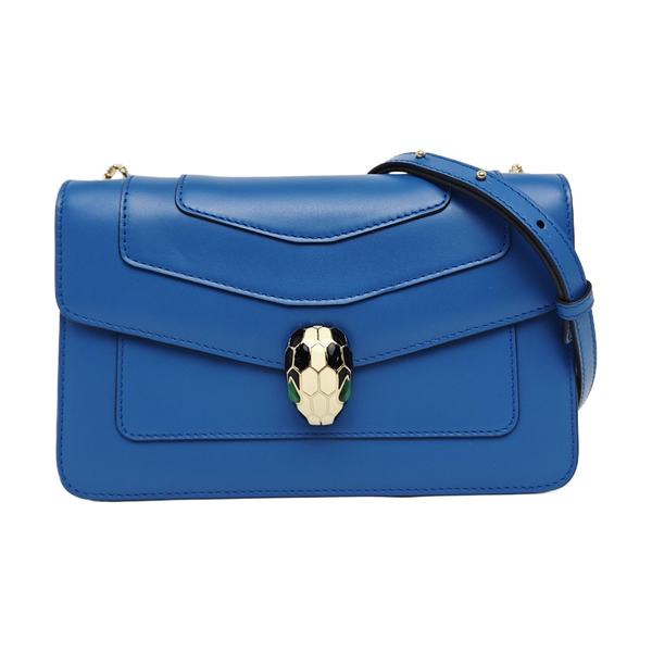 SERPENTI FOREVER Small Calfskin Blue