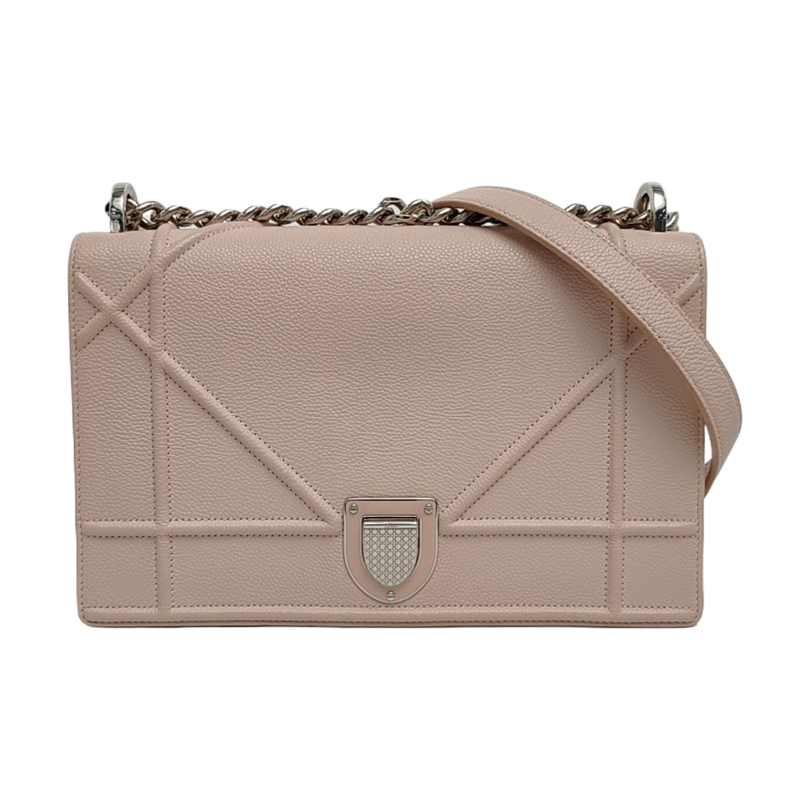 Diorama Medium Cannage Calfskin Red