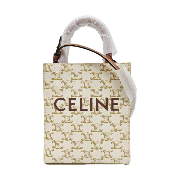 CABAS CELINE Mini Coated Canvas White