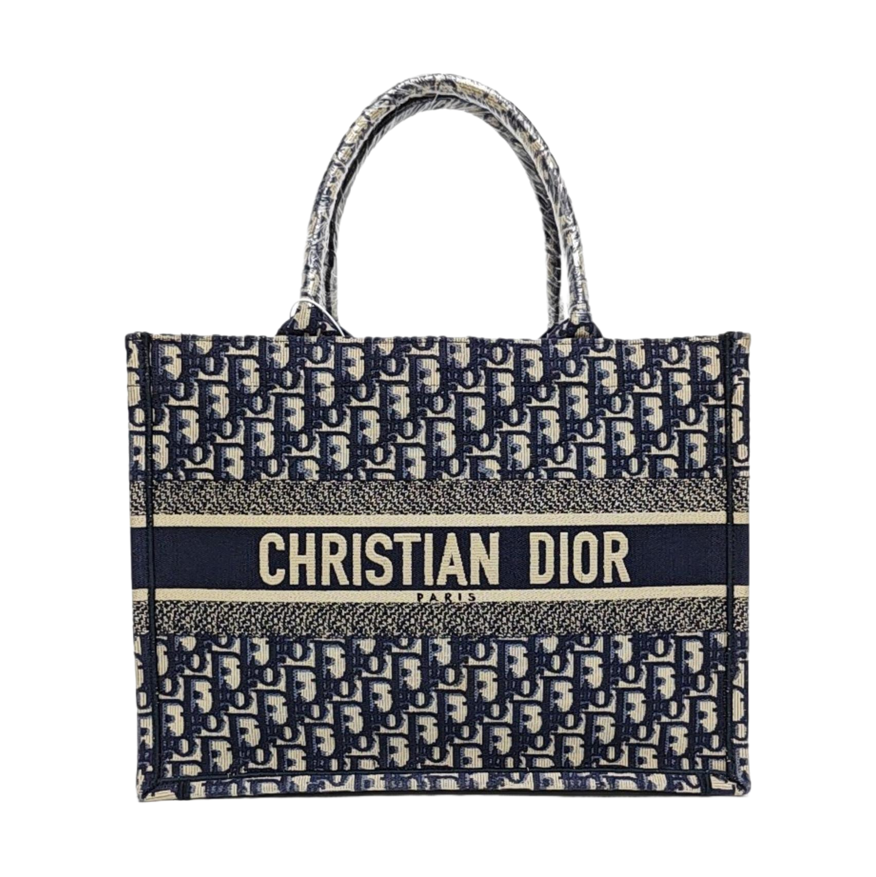 Book Tote Medium Oblique Canvas Blue