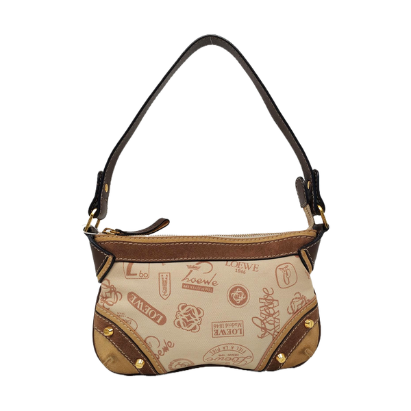 Canvas Top Handle Bag Beige