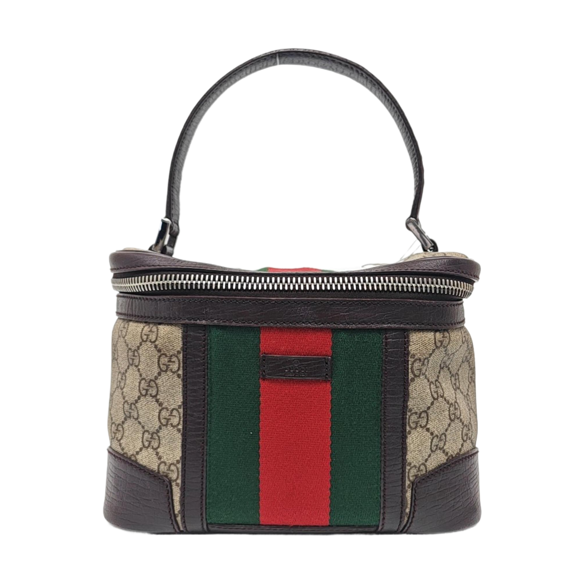 Monogram Coated Canvas Top Handle Bag Beige