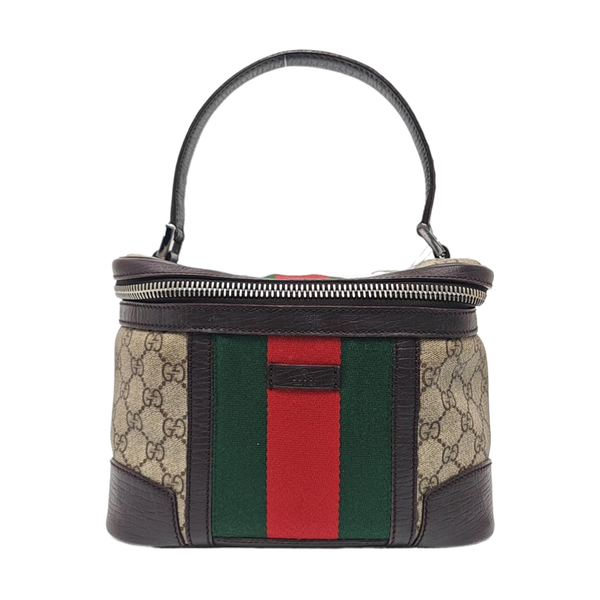 Monogram Coated Canvas Top Handle Bag Beige