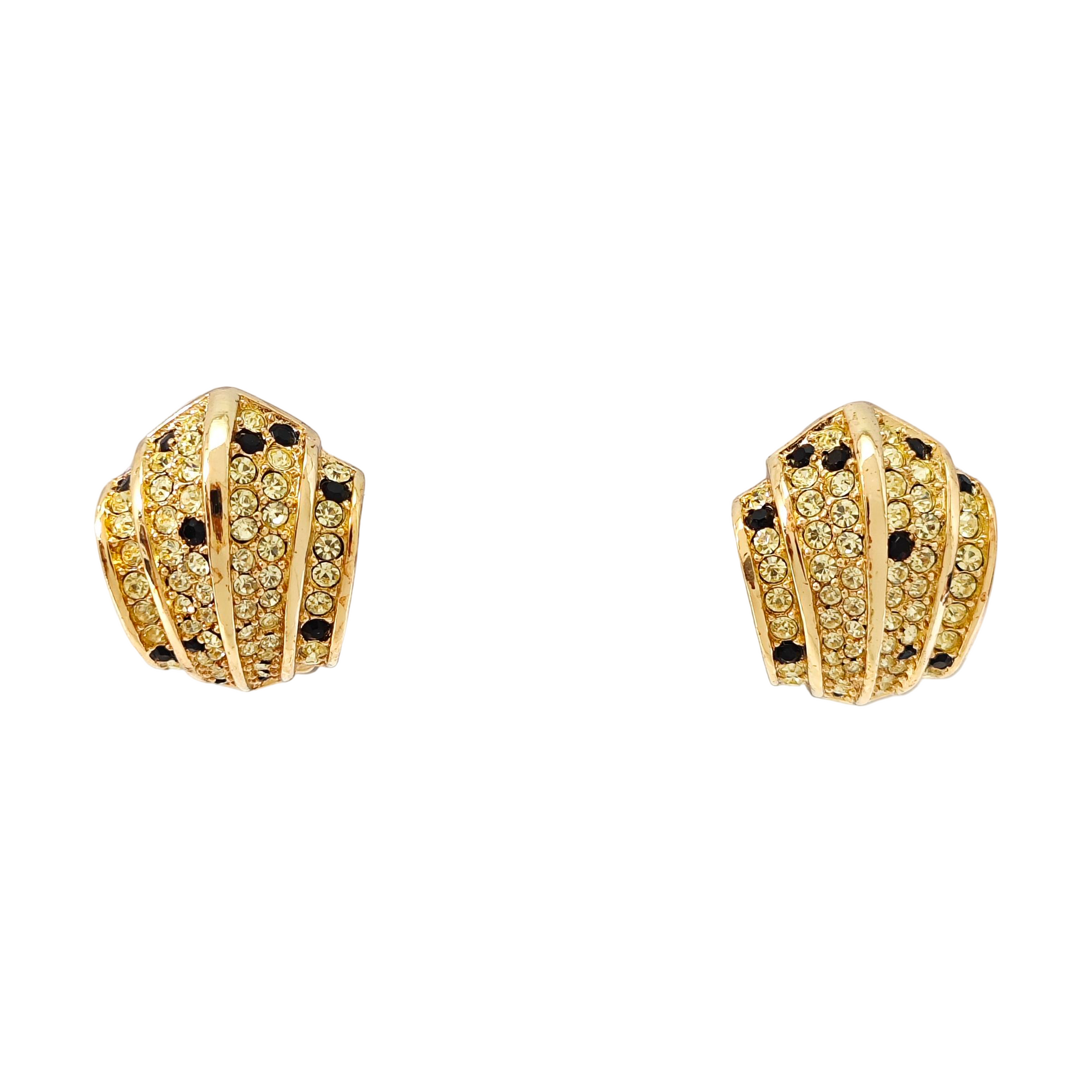Metal Gold Clip On Earrings
