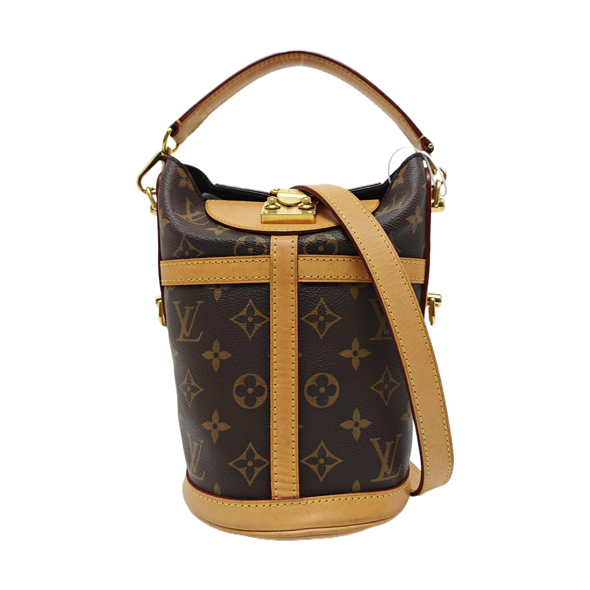 DUFFLE Monogram Coated Canvas Brown