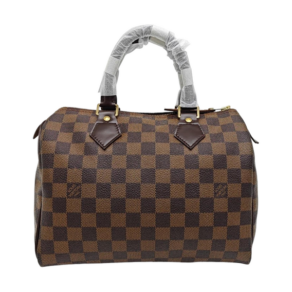 SPEEDY 25 Damier Ebene Coated Canvas Brown