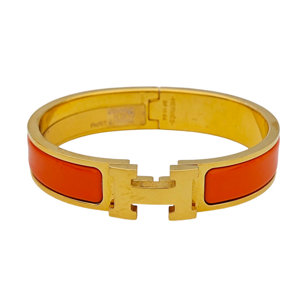 Clic H Metal Gold Bangle