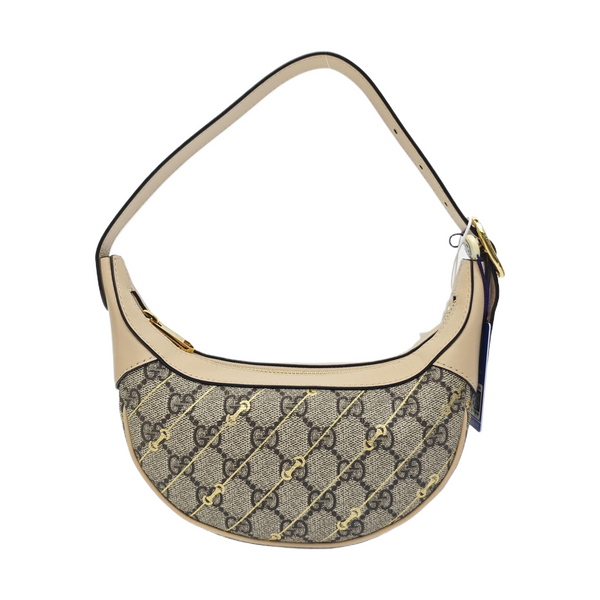 Ophidia Mini Monogram Coated Canvas Beige