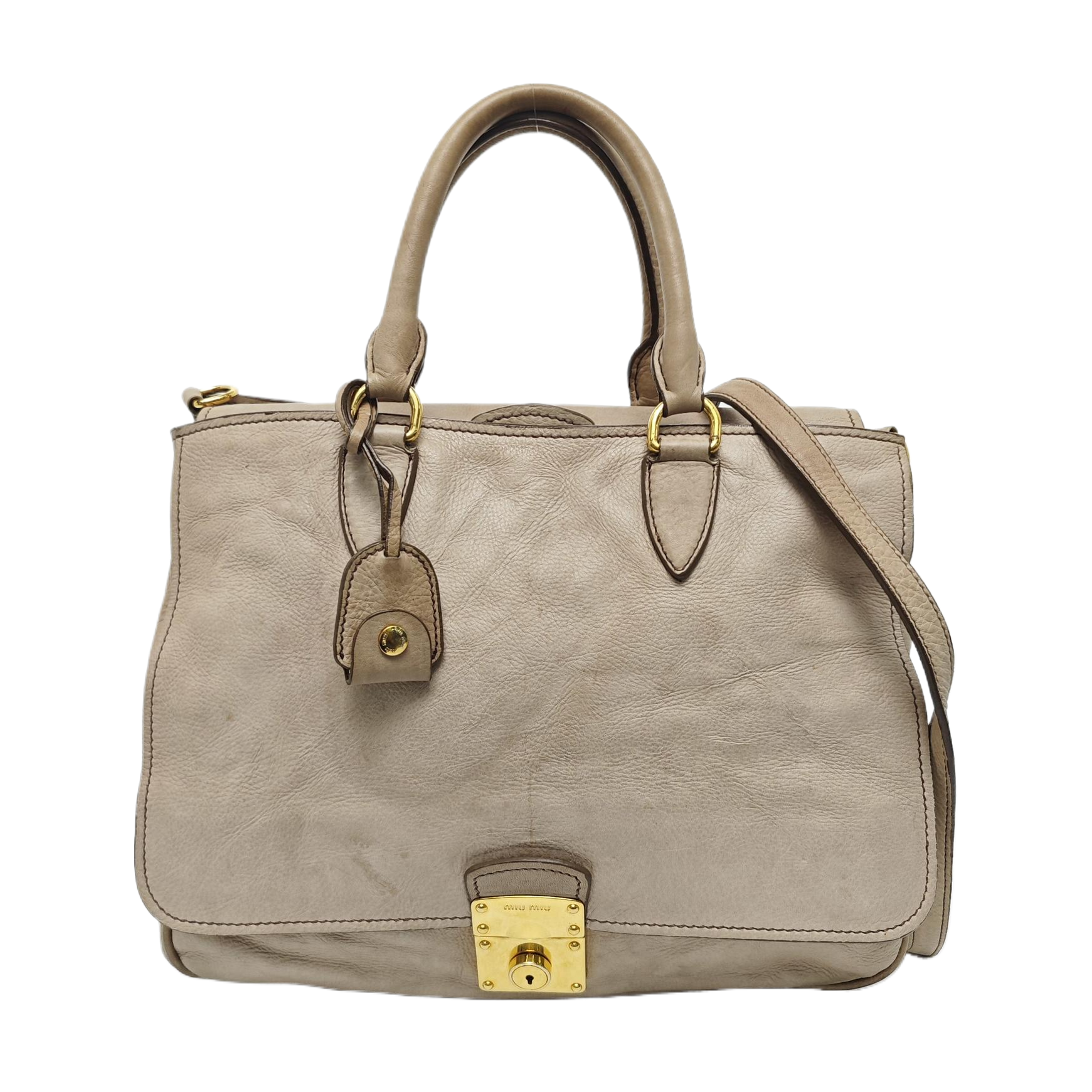Calfskin Tote Bag Beige