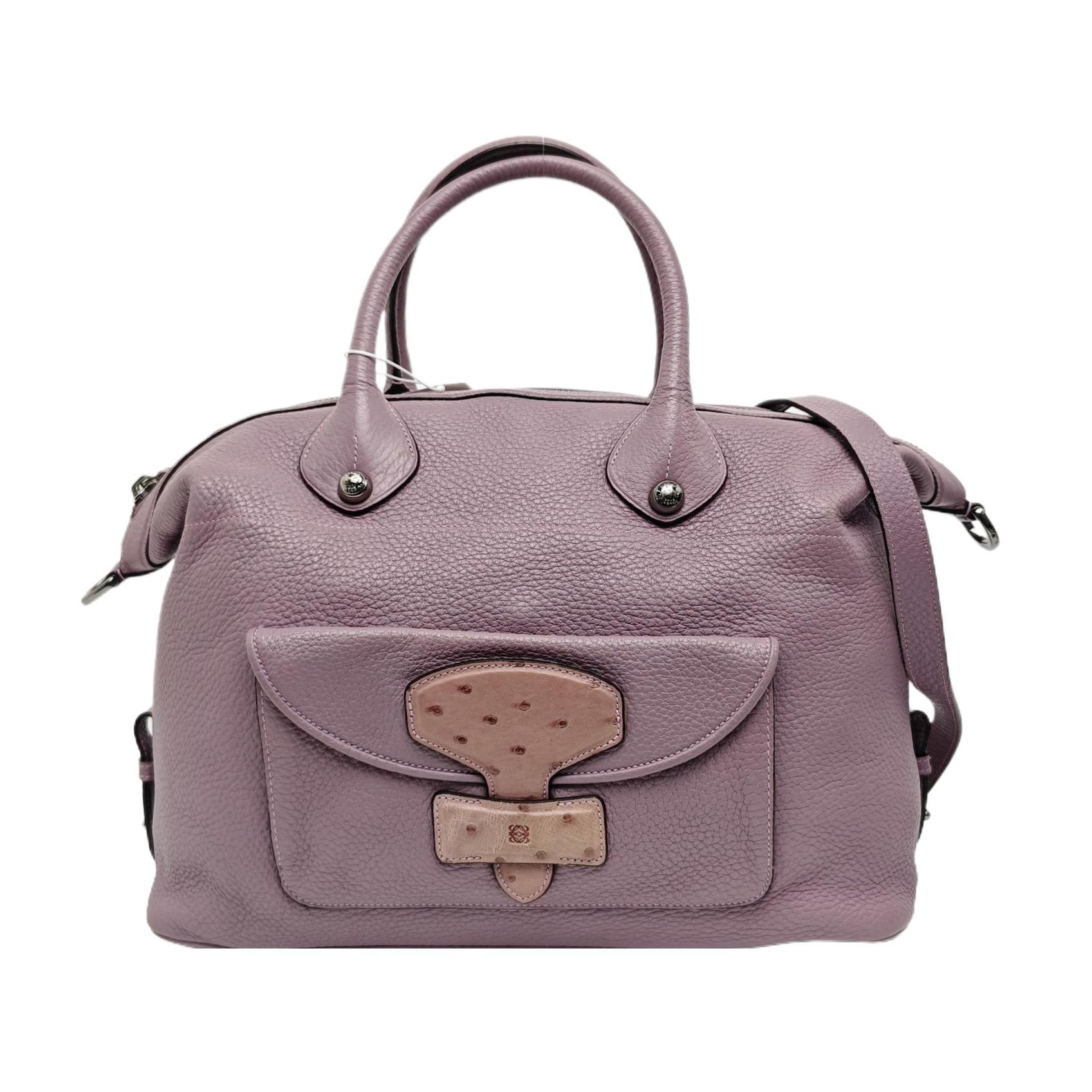 Calfskin Shoulder Bag Purple