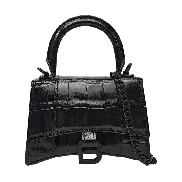 Hourglass Mini Calfskin Black