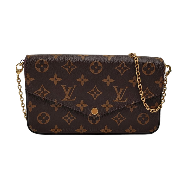 FÉLICIE Monogram Coated Canvas Brown