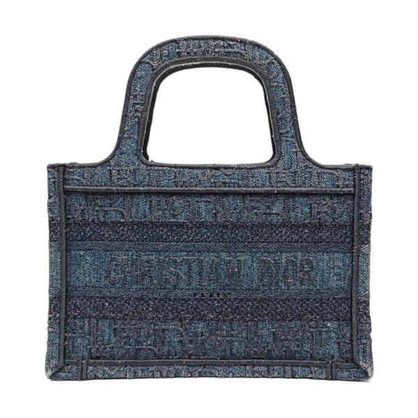 Book Tote Mini Canvas Blue
