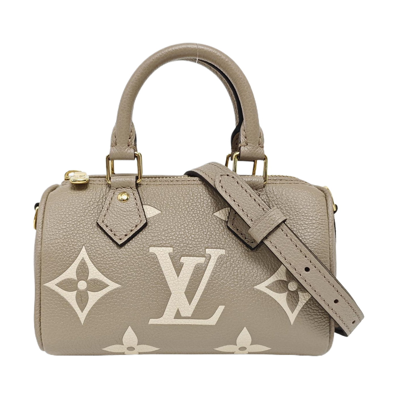 SPEEDY Nano Monogram Calfskin Gray