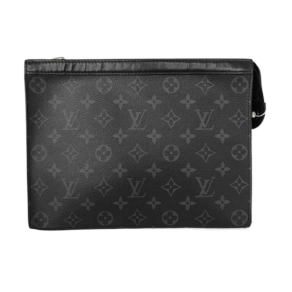 Pochette Voyag MM Monogram Coated Canvas Black